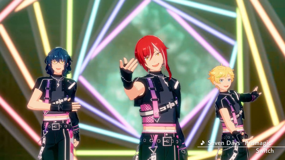 【お知らせ】 4月9日15時に『Switch』が歌う『Seven Days “Prismagic”』をライブ楽曲に追加予定✨ アプリでの登場に先行して『Seven Days “Prismagic”』のMVを公開します❗ MVはあんスタチャンネルでも公開していますので是非チェックしてみてください🎶 #あんスタ