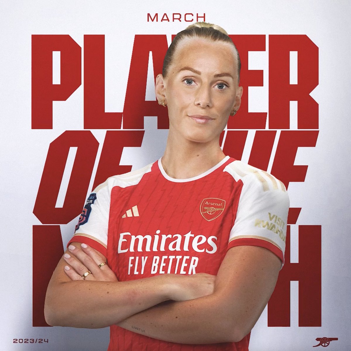 🥁 Introducing our Player of the Month for March… (Not) Stina Blackstenius 🌟