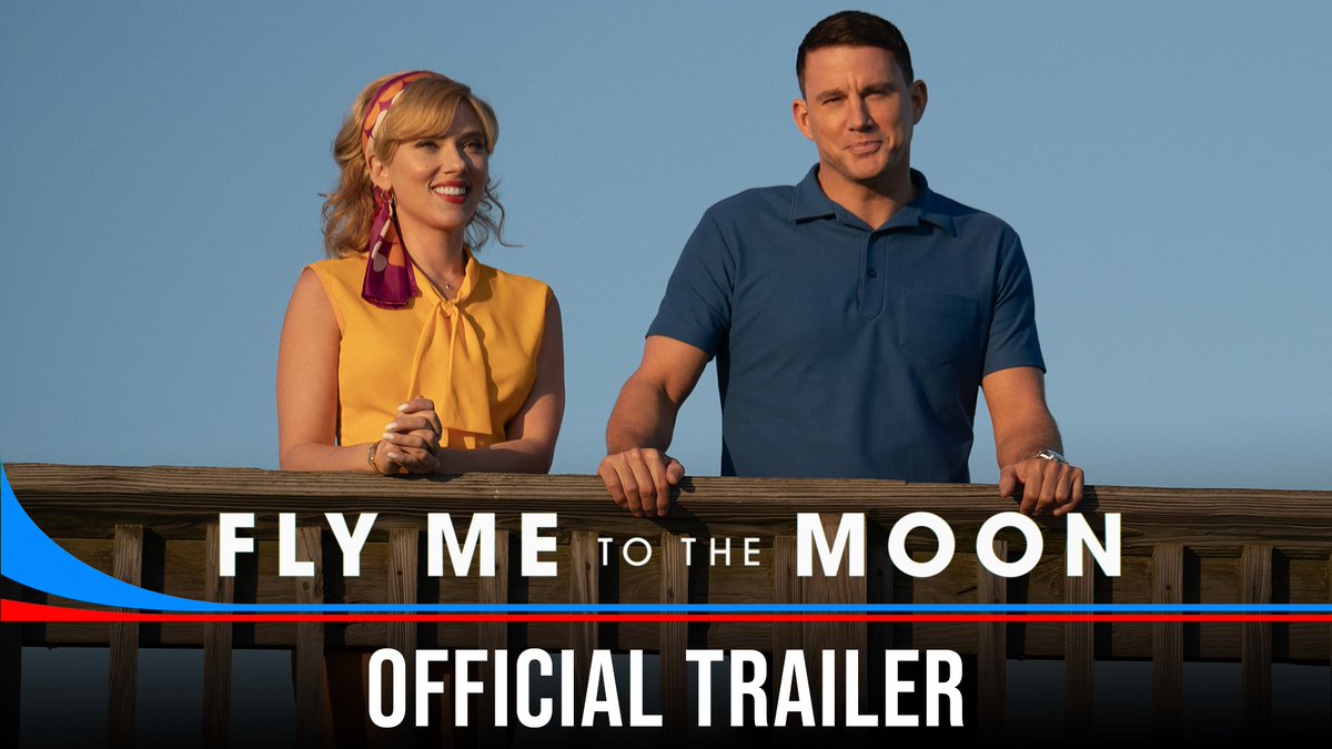 The official trailer for ‘FLY ME TO THE MOON’ starring Scarlett Johansson and Channing Tatum has been released. In theaters on July 12.