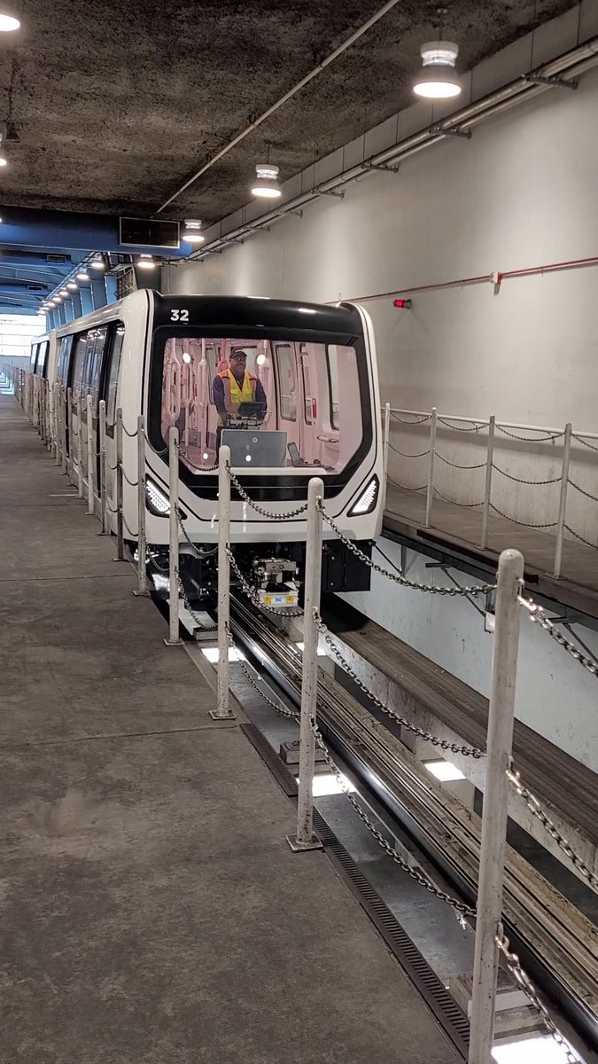 🚆 All aboard the test run express! Four of our 26 new train cars are currently on the tracks and in test mode, with a fifth arriving today. These cars will be opening their doors to the public by summer. As Alan Roach might say, "Hooold on, please" - we're almost there!