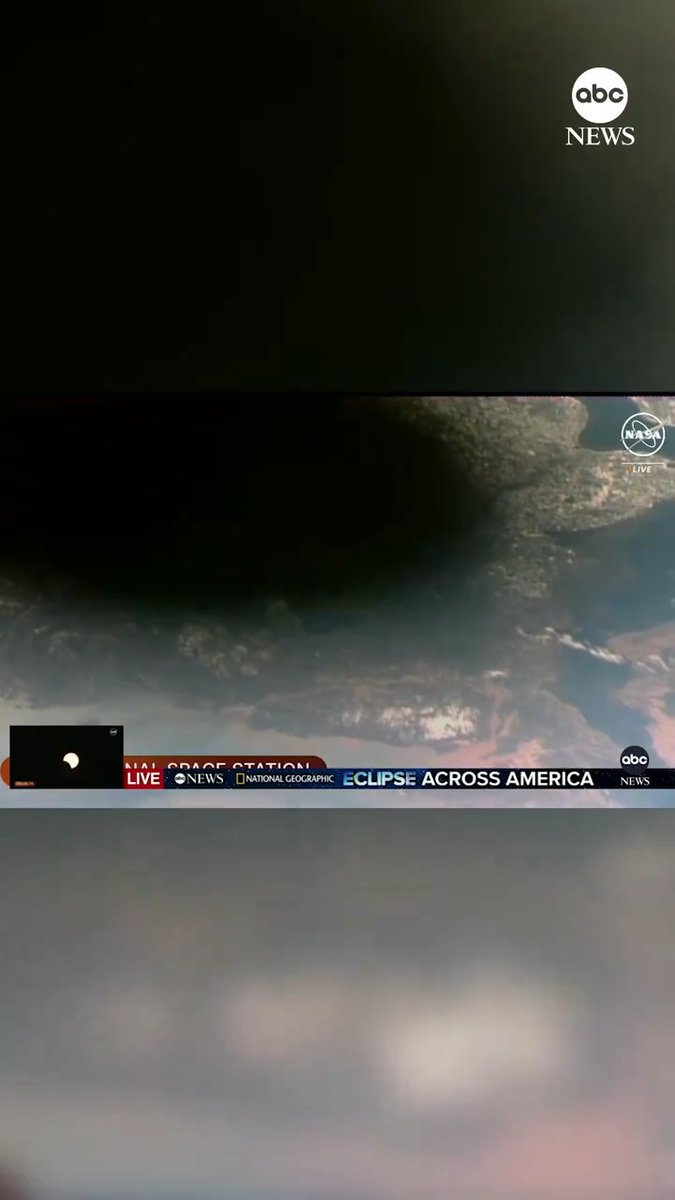 The International Space Station captured an out-of-this-world view of the total solar eclipse as it cast its shadow over a large swath of the United States. #EclipseAcrossAmerica
