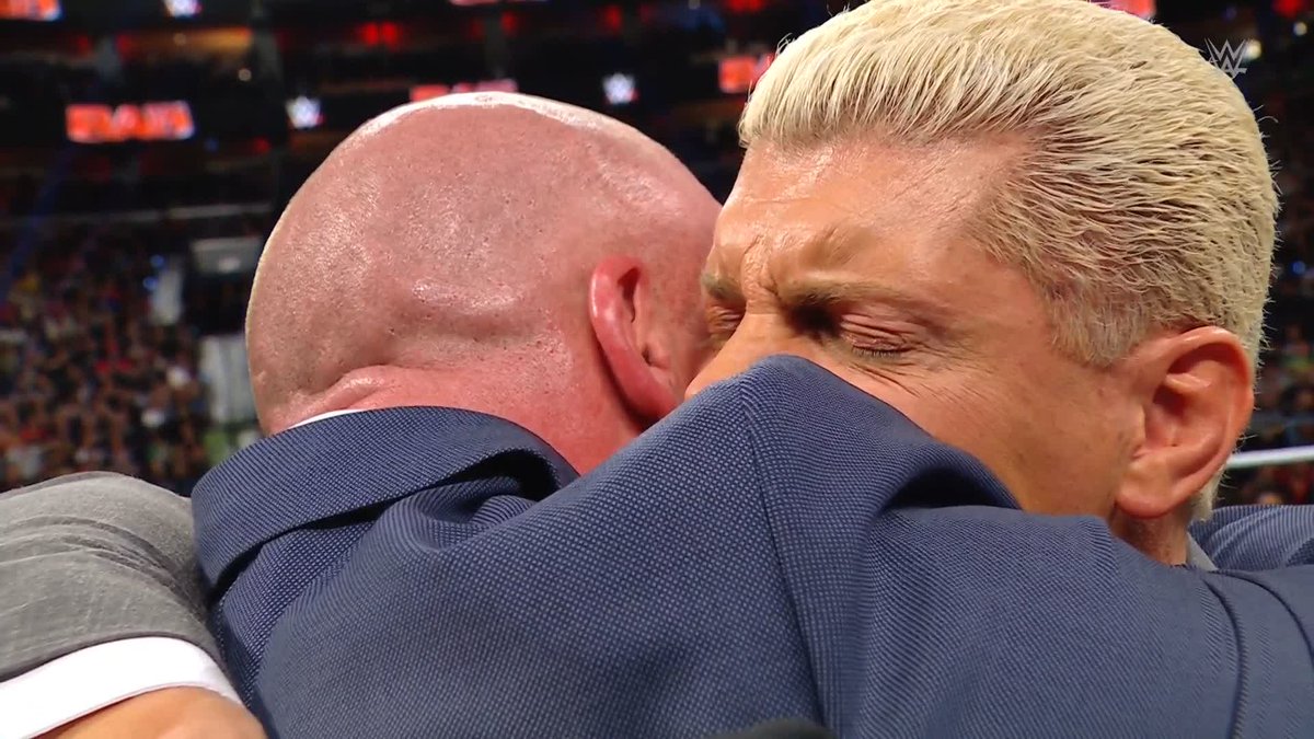 The American Nightmare was just surprised by Triple H with an incredibly emotional tribute video thanks to the very best behind the scenes in the studio. ❤️ #RawAfterMania