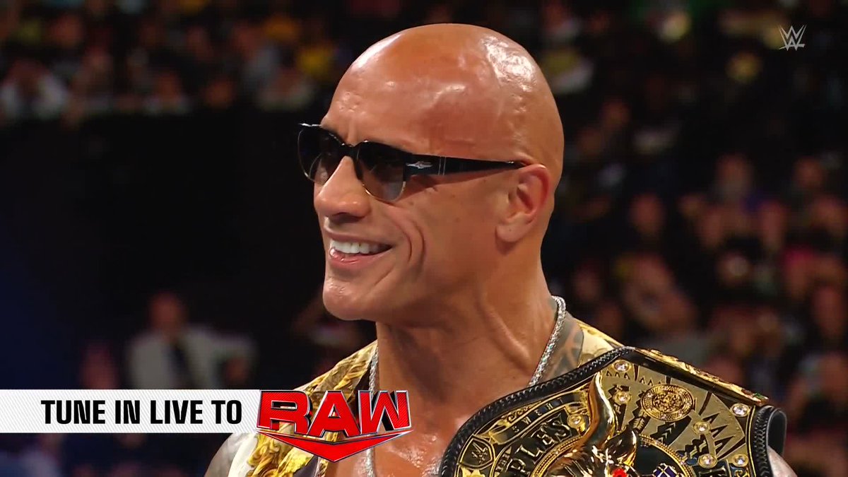 Another HUGE record broken, as announced by Dwayne Johnson! #RawAfterMania