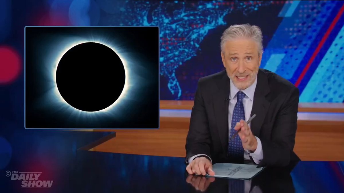 A solar eclipse crossed America and we learned there's nothing Fox News can't tie to immigration. -@JonStewart
