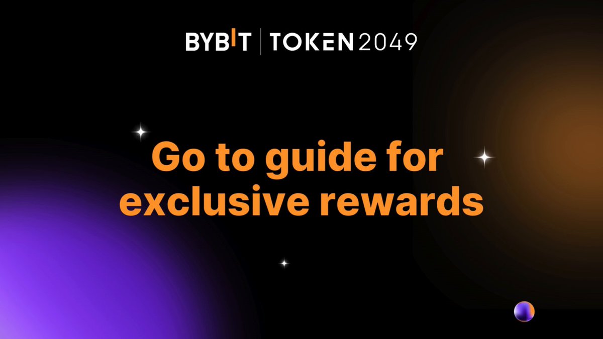 👑 Want to win some juicy and exclusive rewards just for you? Watch the video on how you can snag something sweet for yourself with Bybit TOKEN2049 CryptoFest! 💫 Register for the Event: #Token2049CryptoFest #Bybit