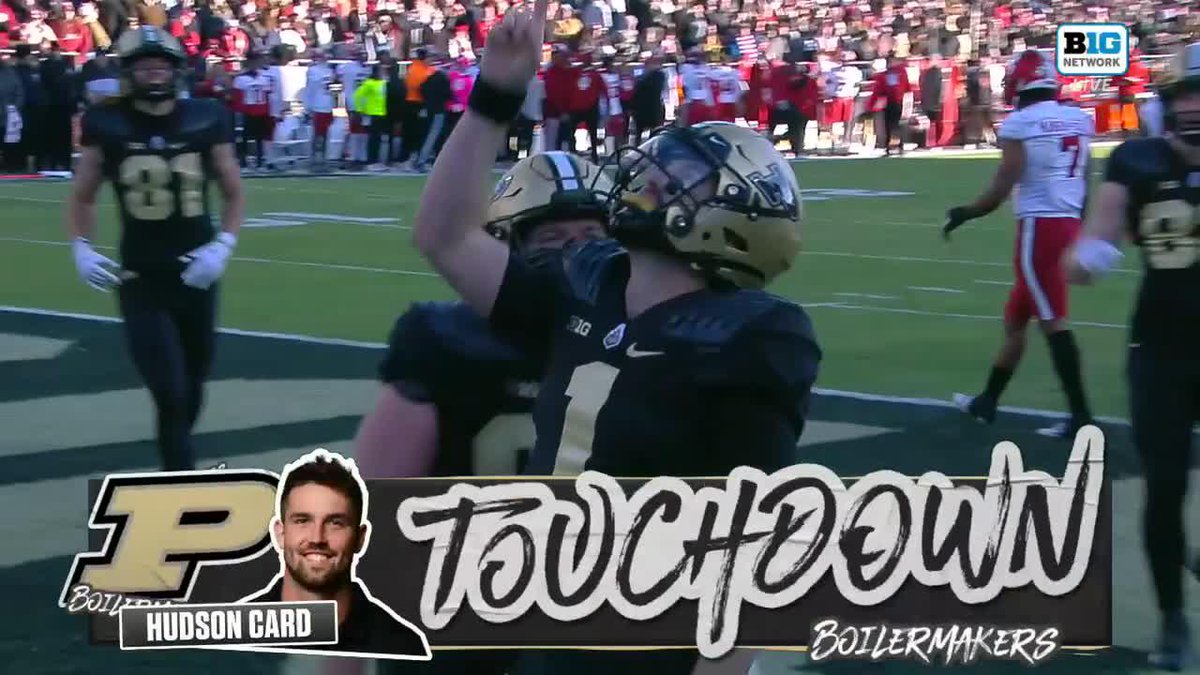 Hudson Card made so many plays in last year's Purdue Football comeback win over rival Indiana. 💥 #TouchdownTuesday x Hudson Card