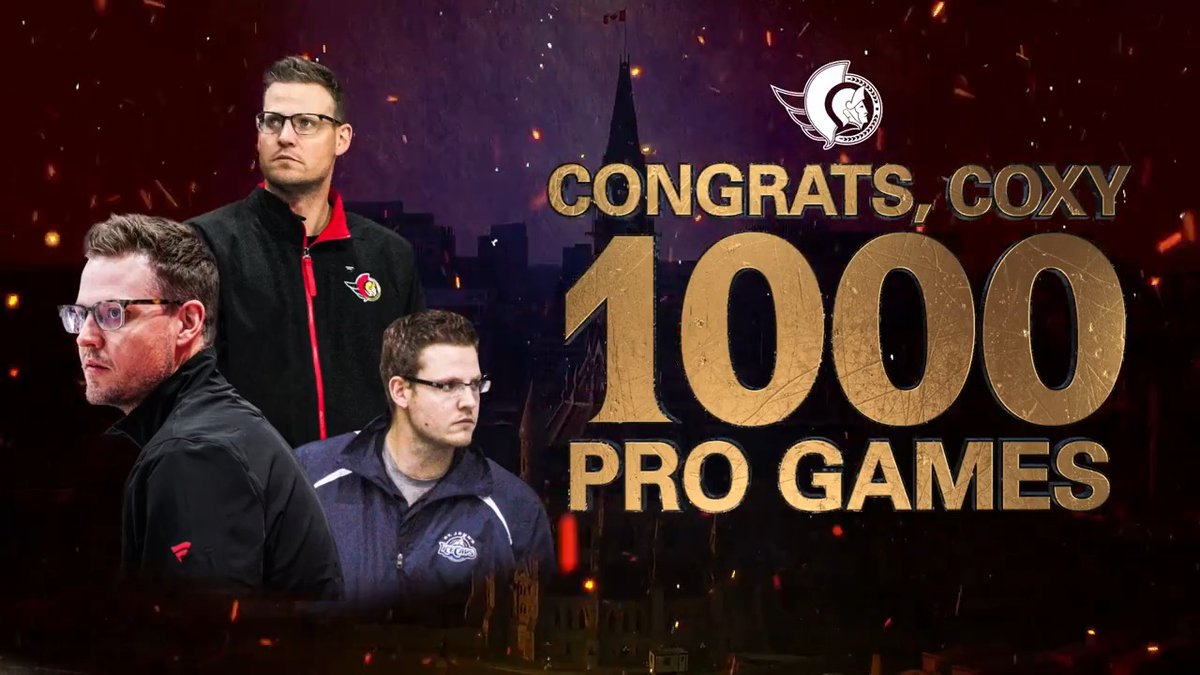 One of the first at the rink in the morning and the last to leave every day. Today we celebrate a member of our team behind the team as Assistant Equipment Manager Ian Cox is set to work in his 1000th pro game! Congratulations, Coxy 👏