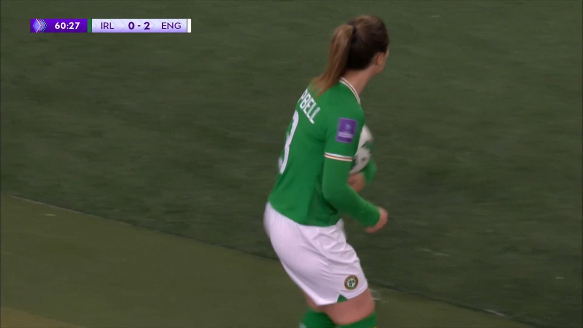 Megan Campbell's throw-in is ridiculous 🔥 #ITVFootball | Ireland Football ⚽️🇮🇪