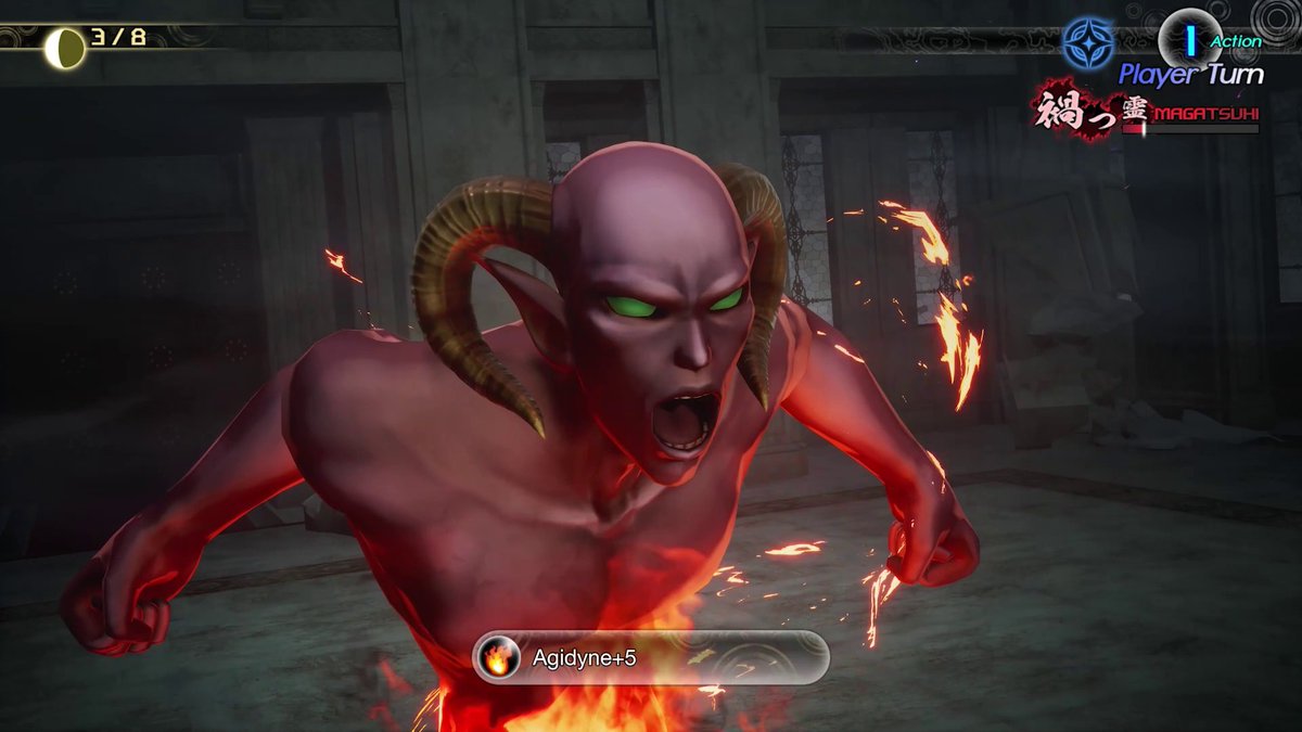 The classic SMT turn-based combat system returns with a few twists. ⚔️ Optimize your battles with newly-added demon “Unique Skills,” additional Magatsuhi moves, and more in Shin Megami Tensei V: Vengeance!