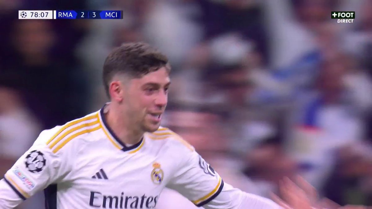 FEDERICO VALVERDE C'EST QUOI ENCORE CE BUT DE MALADE 😱😱😱 #RMAMCI | #UCL