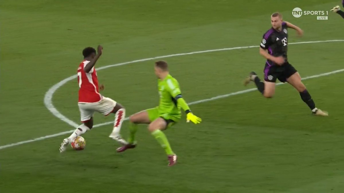 Bukayo Saka and the Arsenal players are 𝐂𝐎𝐍𝐕𝐈𝐍𝐂𝐄𝐃 they should've had a penalty in the final minute of the game! 🍿 Correct decision? 👀 📺 TNT Sports &amp; discovery+ UK