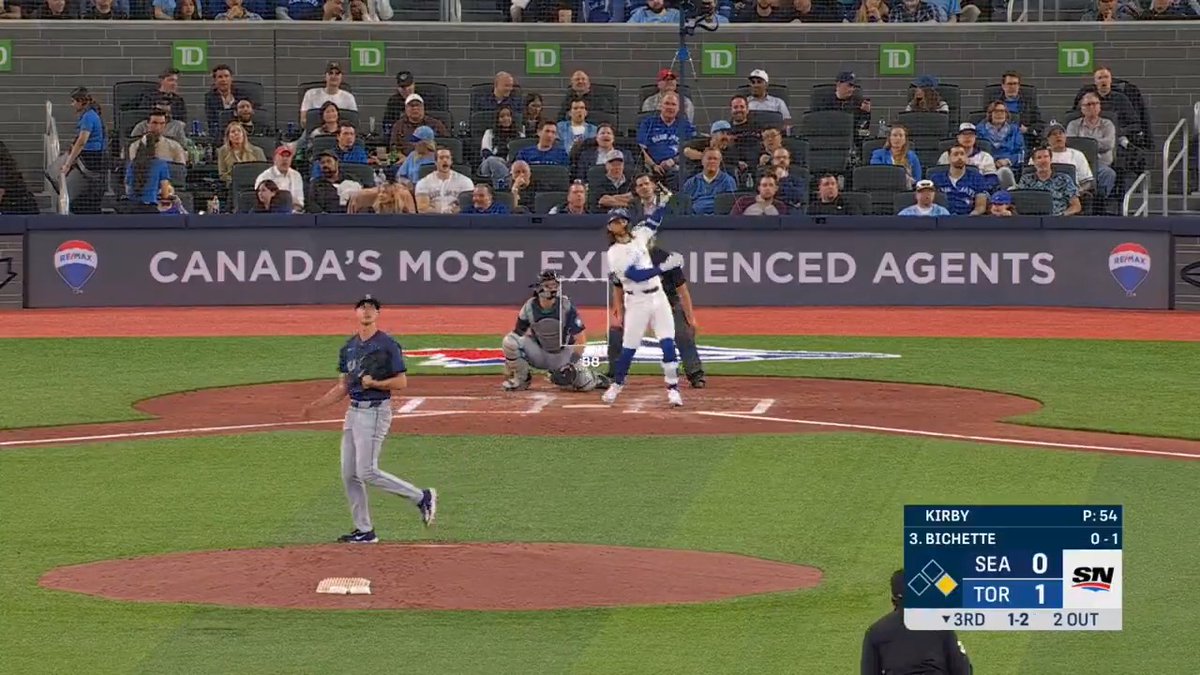 Bo Bichette’s first homer of the season is a BOMB