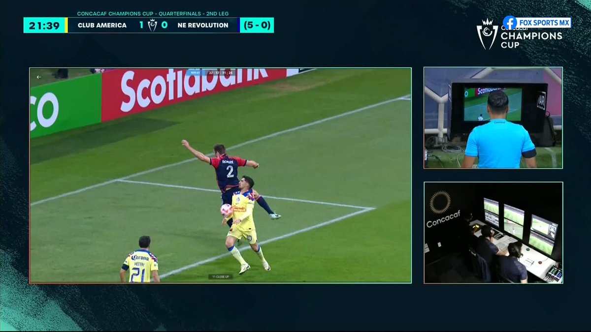 ¡GOOL DEL AMÉRICA! ¡DIEGO VALDÉS CON EL PRIMERO DE LA NOCHE! 🦅🔥 Con todo y una laaarga revisión del VAR por una posible mano, las Águilas ya abrieron el marcador en casa contra New Enlgland #CampeonesConcacafxFSMX