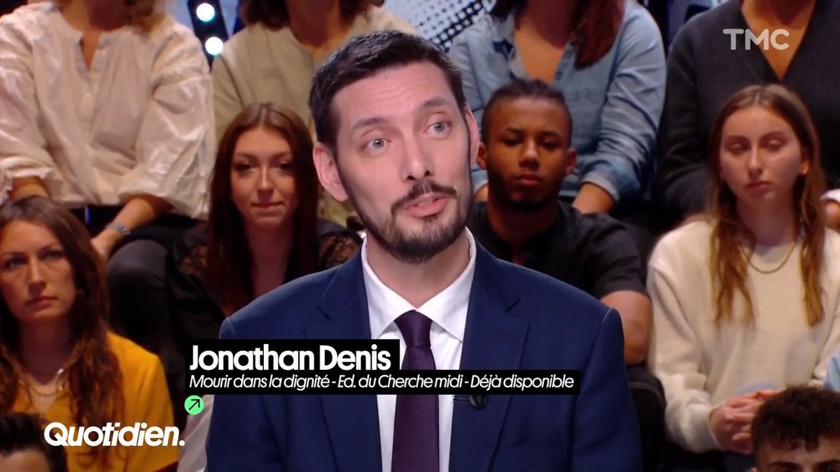 #Quotidien Le président de notre association, Jonathan Denis, a défendu le droit de mourir dans la dignité. Son livre :