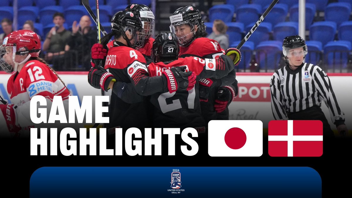 Want to relive all the best moments from Japan's HUGE WIN? Don't worry, we got you covered with all the highlights ⤵ #JPNDEN #womensworlds 日本アイスホッケー連盟 公式