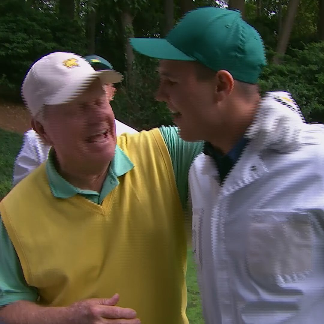 A legendary moment at #themasters Jack Nicklaus' grandson makes a hole-in-one during the Par-3 Contest 🔥