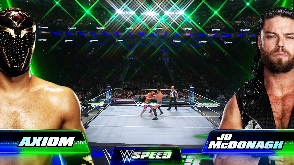 THIS WEEK on #WWESpeed: JD McDonagh takes on #WWENXT Superstar, Axiom! Who will come one step closer to the WWE Speed Championship? 👀