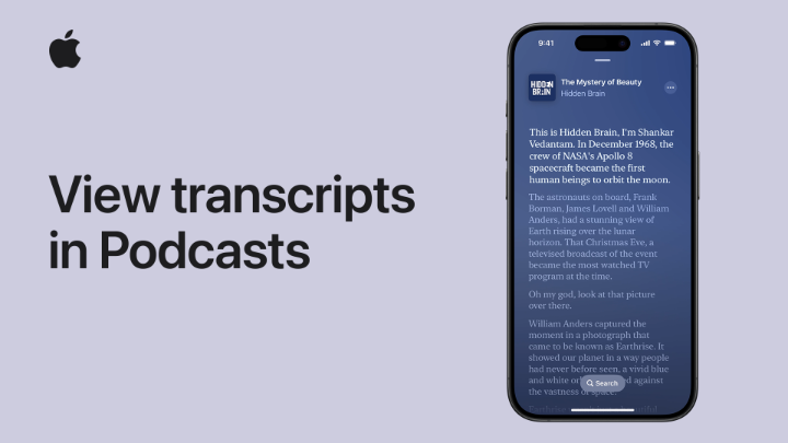 Transcripts make podcasts more accessible. 👀 Here’s how to view transcripts in Apple Podcasts in iOS 17.4 and iPadOS 17.4.