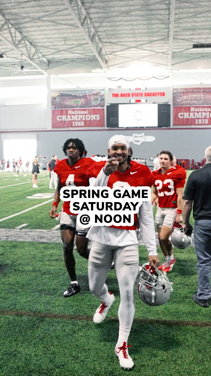 See you on Saturday Buckeye Nation ‼️
