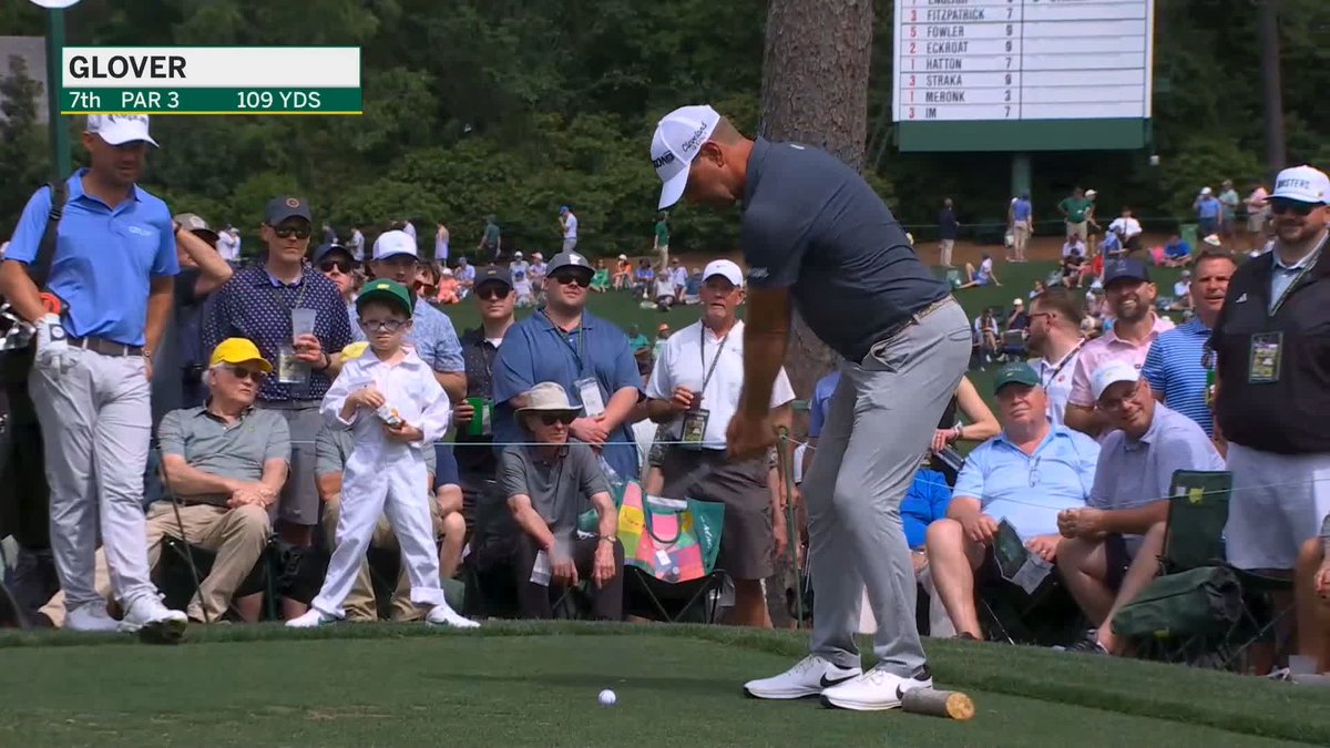 The fourth ace of the day! Lucas Glover played this perfectly at #theMasters