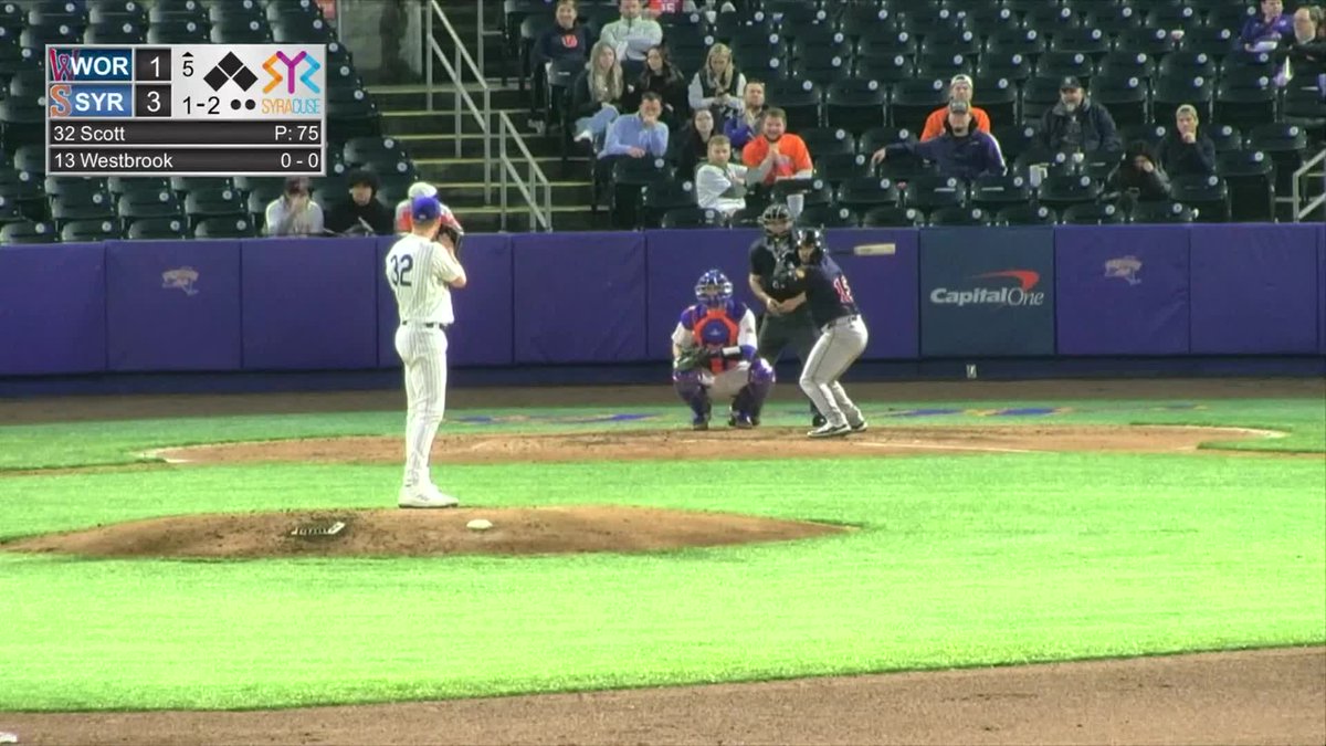 Christian Scott's final line tonight: 5 IP, 2 H, 1 ER, 1 BB, 10 K 😤