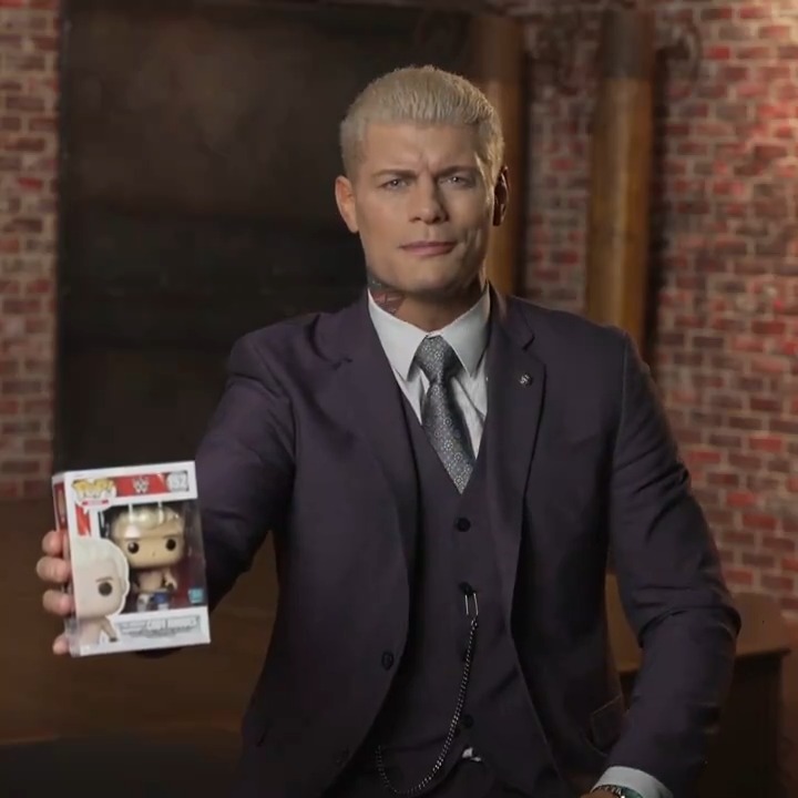 WWE Universe and Funatics collide in this new giveaway! Repost + follow Funko Europe and WWE UK & Ireland for the chance to WIN a signed Cody Rhodes Pop!