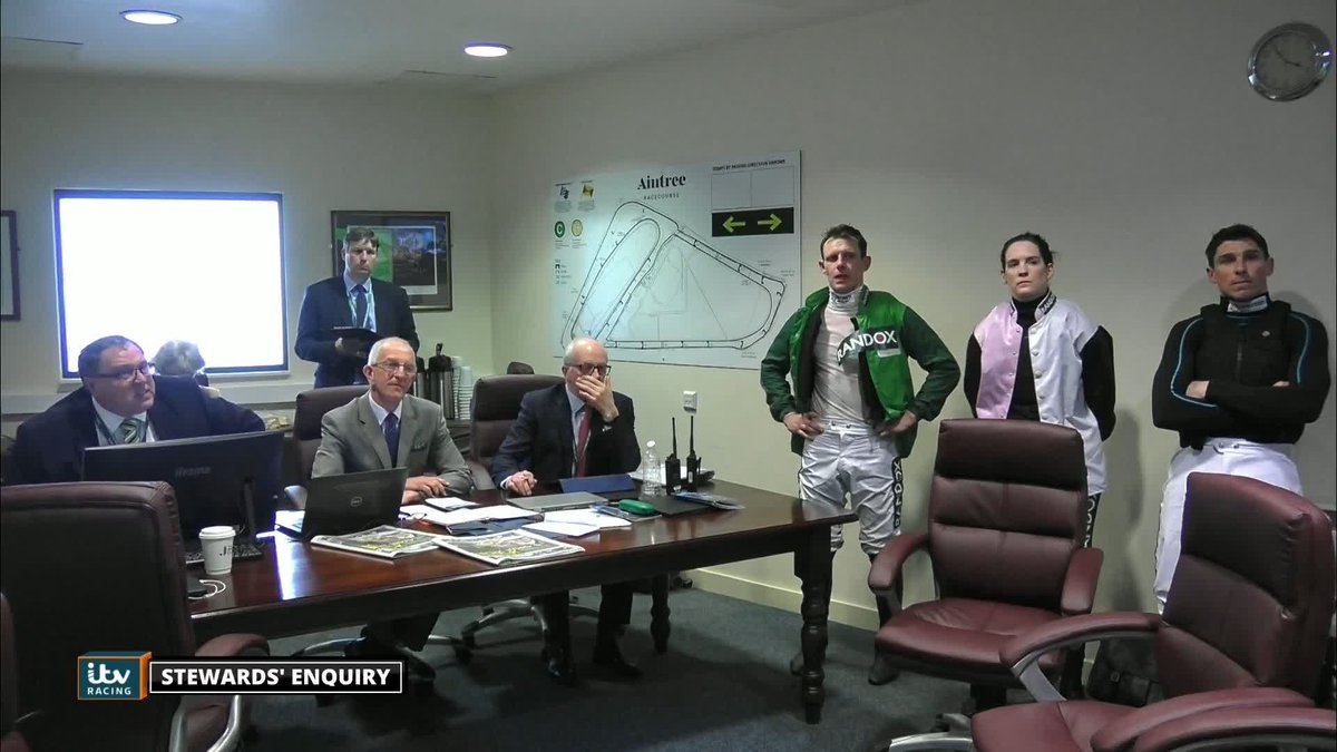 A behind-the-scenes look into the Stewards' Enquiry 👀 Fascinating insight into the moments that led to the decision to not overturn Impaire Et Passe's Aintree Hurdle win ❌ #ITVRacing | Aintree Racecourse