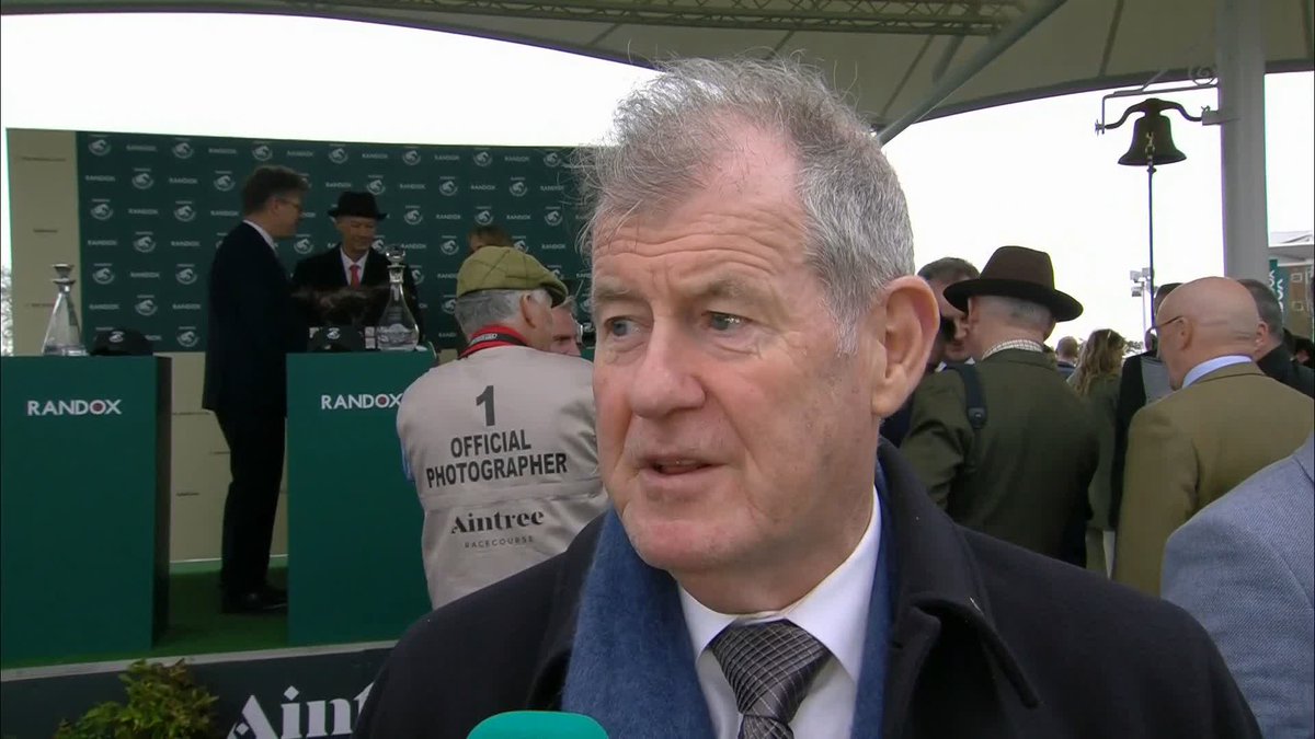 "I had a few quid on Limerick Lace at 25/1" J.P. McManus chats to Matt Chapman about It's All On The Line and his #GrandNational chances 🏇 #ITVRacing