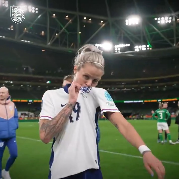 Her last appearance for the #Lionesses. Big love, Rachel Daly MBE. ❤️