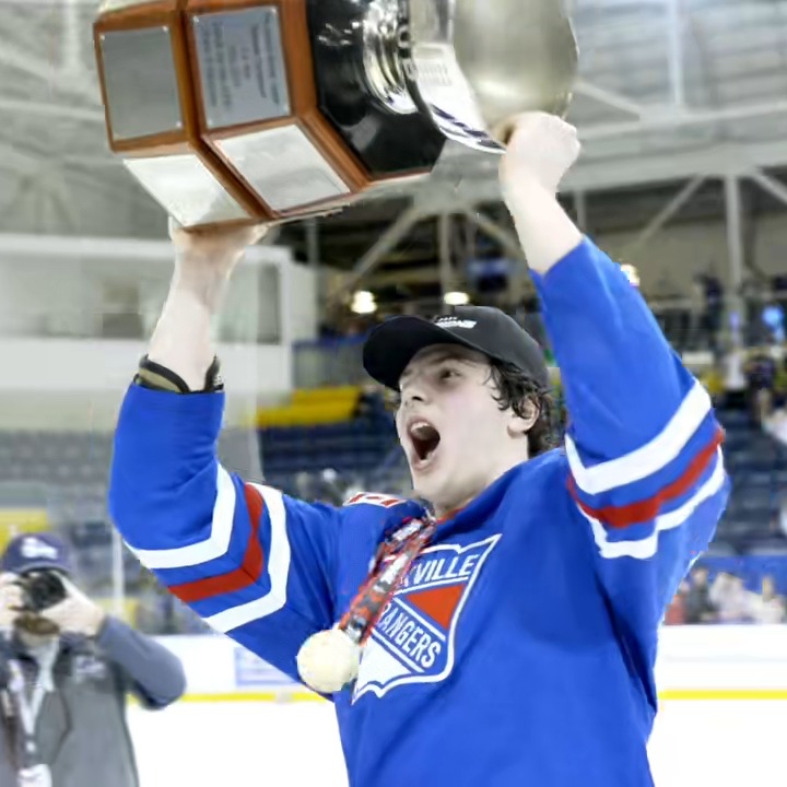 He's 6'5", 230Ibs., and he's joining Windsor Spitfires as the first overall pick of the 2024 #OHLDraft presented by Real Canadian Superstore! ✈️ Congratulating #OHLCup MVP Ethan Belchetz of the Oakville Rangers on leading the way into the future!