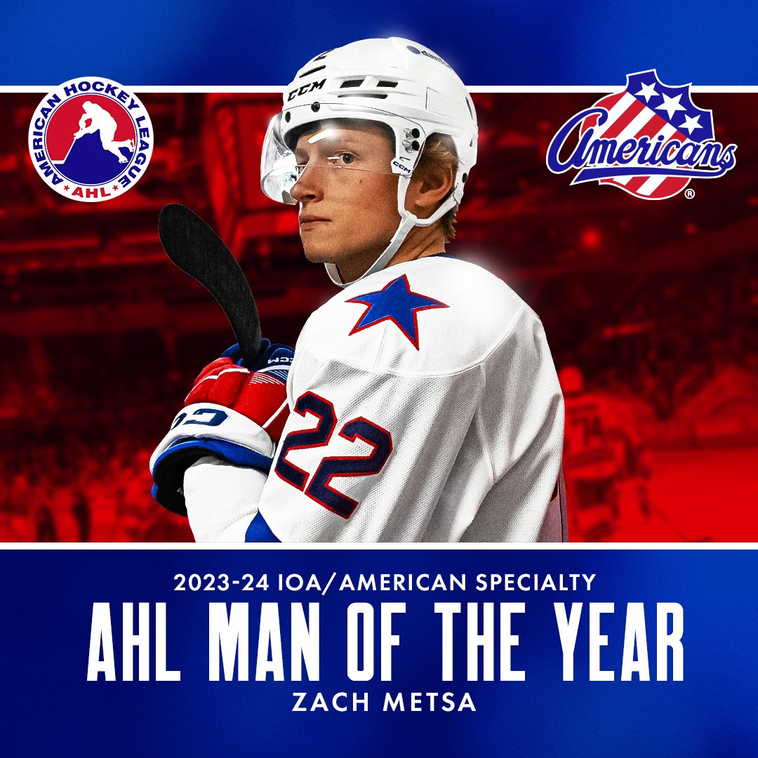 A man of the people — and now, our Man of the Year. Congratulations to Zach Metsa, our 2023-24 IOA/American Specialty AHL Man of the Year! 🌟 🔗 DETAILS |