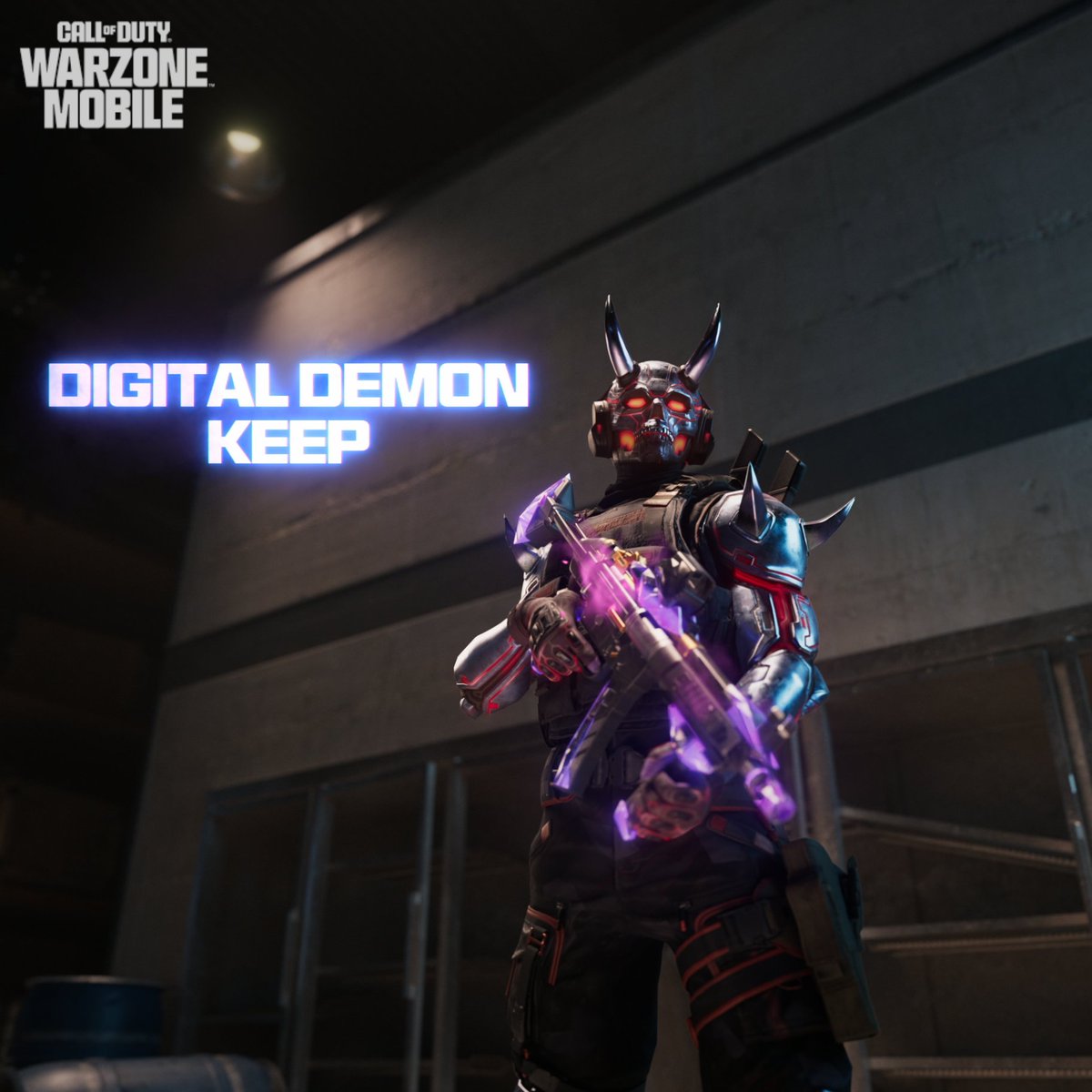 Channel your inner demon 👹⚔️ 😈 Leave your mark and unleash hell with the Lachmann Sub - Digital Demon, featuring a unique death effect and weapon inspect to terrorize your enemies. #CallofDuty #WarzoneMobile