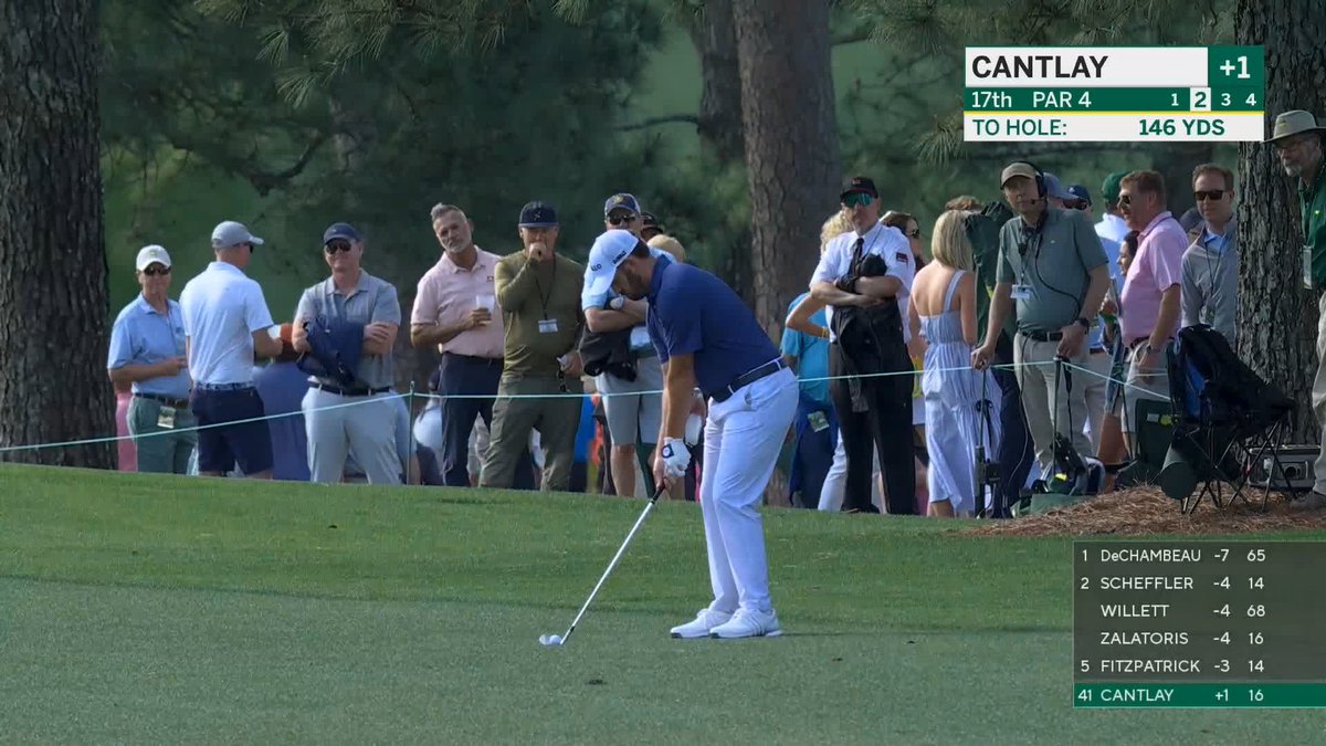 Patrick Cantlay holes out and shows a ton of enthusiasm 🙄