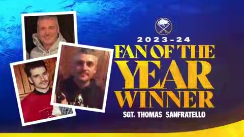 We are proud to honor Sgt. Thomas Sanfratello as our 2024 Fan of the Year. A true hero. 💙
