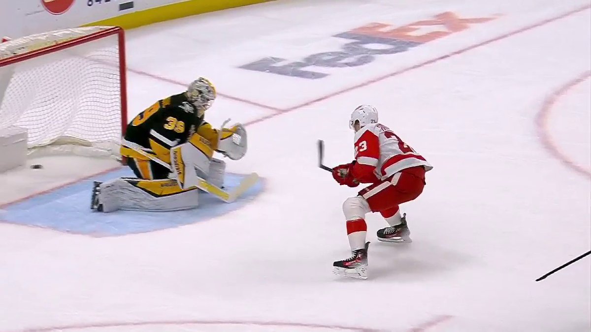 LUCAS RAYMOND FOR THE HAT TRICK AND THE TIE. LFG. #LGRW