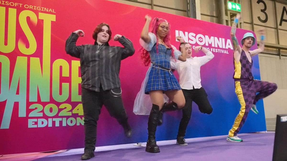 At Insomnia the Gaming Festival 72, our amazing Just Dance community came together to compete, convene, and cut shapes on our very own Just Dance stage! ✨ A huge thanks to Emzy_Leigh and Ruby_Rosalie 🌹 for helping create an amazing experience 🕺💃
