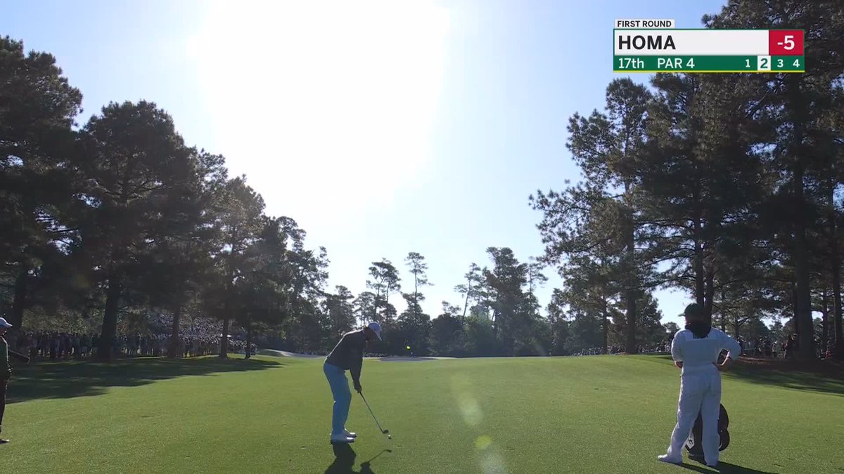 Max Homa is dialed in. #themasters