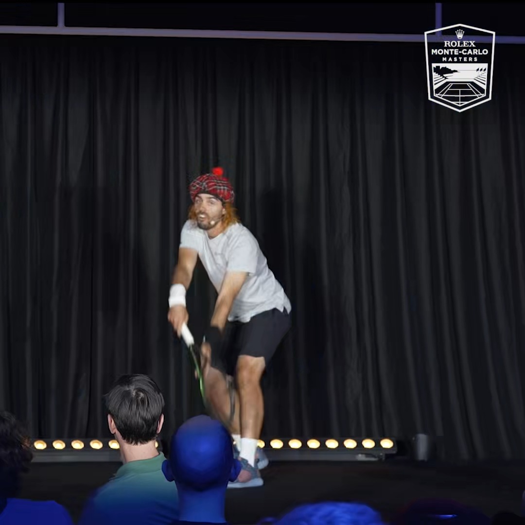 Can you guess all these tennis impressions? 🧐 The #RolexMonteCarloMasters player evening never fails to entertain!