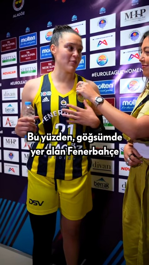 🗣️ Playing for Fenerbahce has changed my life in so many ways 💙💛 #EuroLeagueWomen