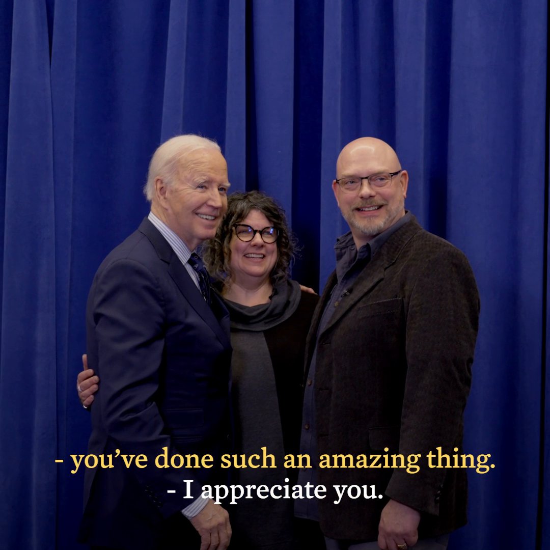 This week, I met Tanya and Chad – two of the nearly 900,000 Americans who have had their debts forgiven because of my Administration’s fixes to Public Service Loan Forgiveness. Our relief is giving folks like them the breathing room to focus on what really matters in life.