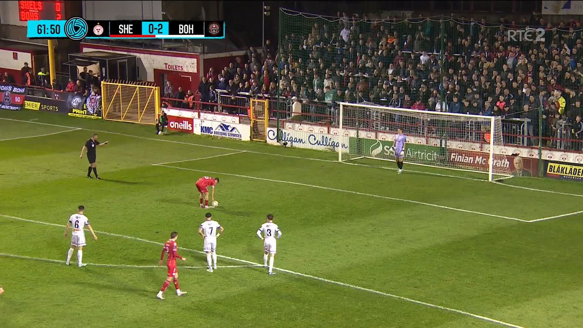 Will Jarvis pulls one back for Shels from the spot! SHE 1-2 BOH 📺 RTÉ2 #LOI | #SHEBOH