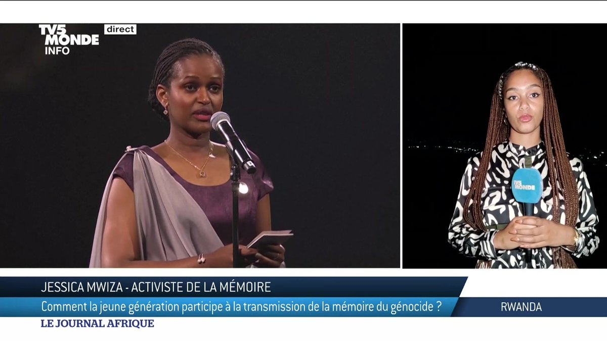 #Rwanda : comment la jeune génération participe à la transmission de la mémoire ? L'activiste Jessica Mwiza est l'ancienne vice-présidente d'Ibuka France, l'association pour la mémoire du génocide des Tutsis du Rwanda.
