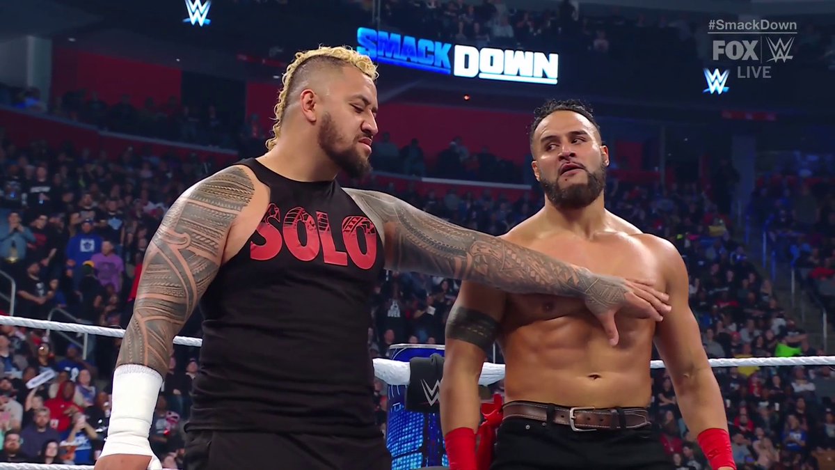 “Losing & winning matters, right? So there’s consequences to losing, so that means consequences need change.” Tama Tonga has arrived in WWE & takes out Jimmy Uso. #SmackDown