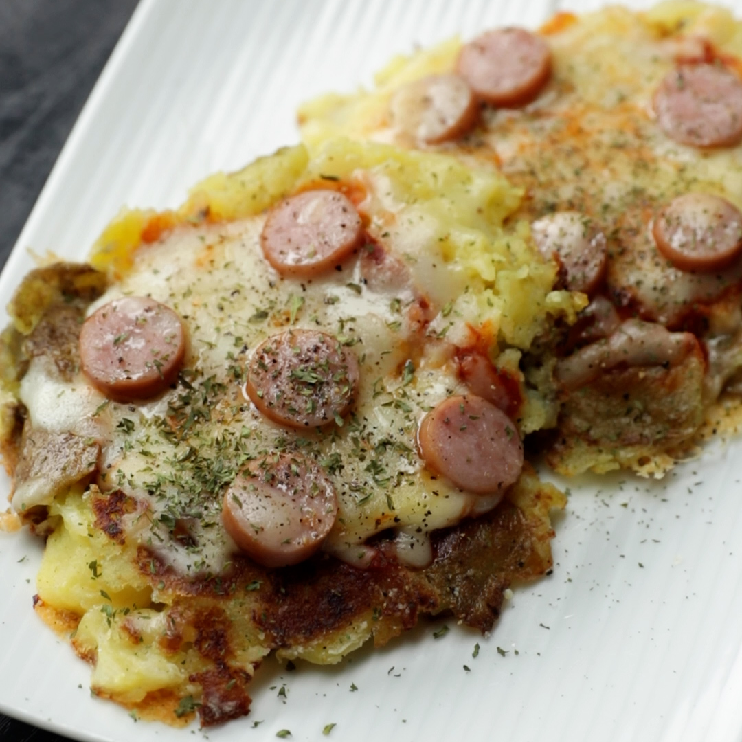ใๆณๅไปฅไธใซใใใใ๏ผใใใใใใใใถ / Potato Crust Pizza๐ฅ๐