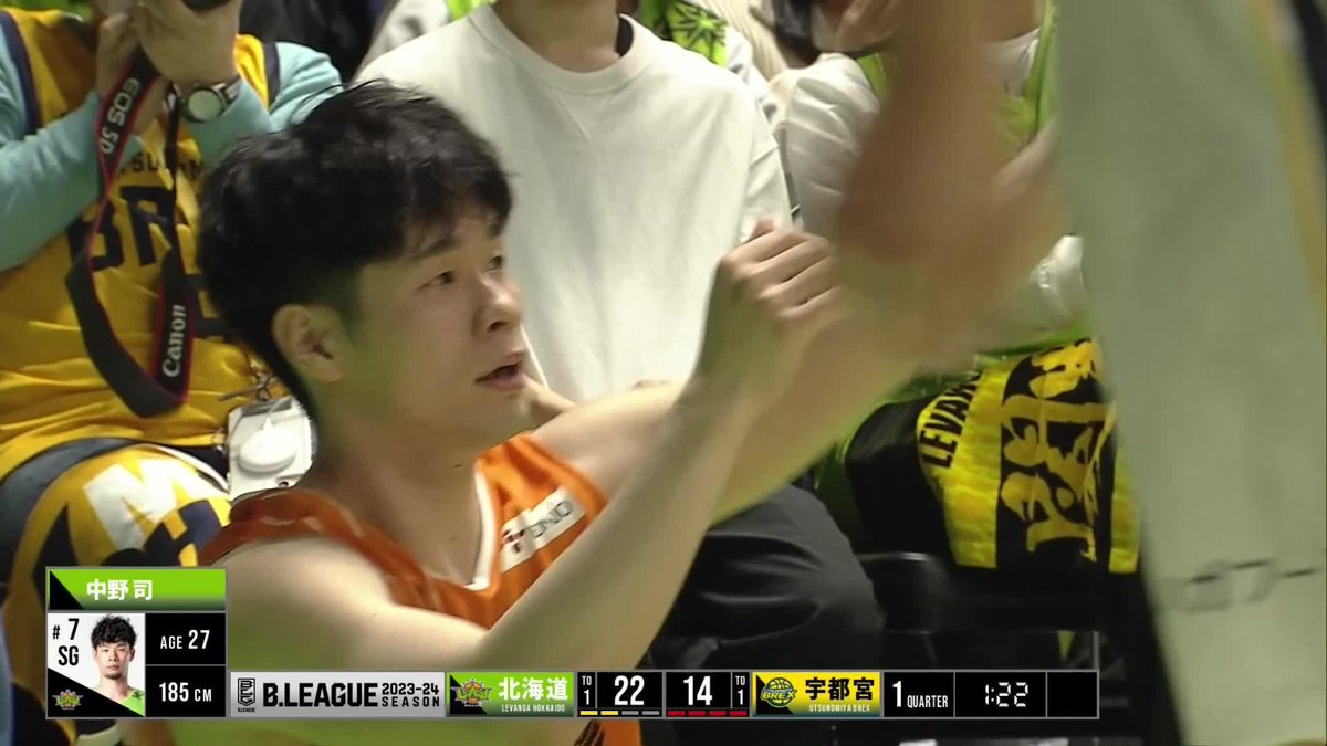 転倒した仲間の元へすぐに駆け寄る仲間🤝 北海道#7 中野のコーナースリー！ 中野 司 NAKANO TSUKASA レバンガ北海道 📡バスケットLIVEで生配信中 #Bリーグ