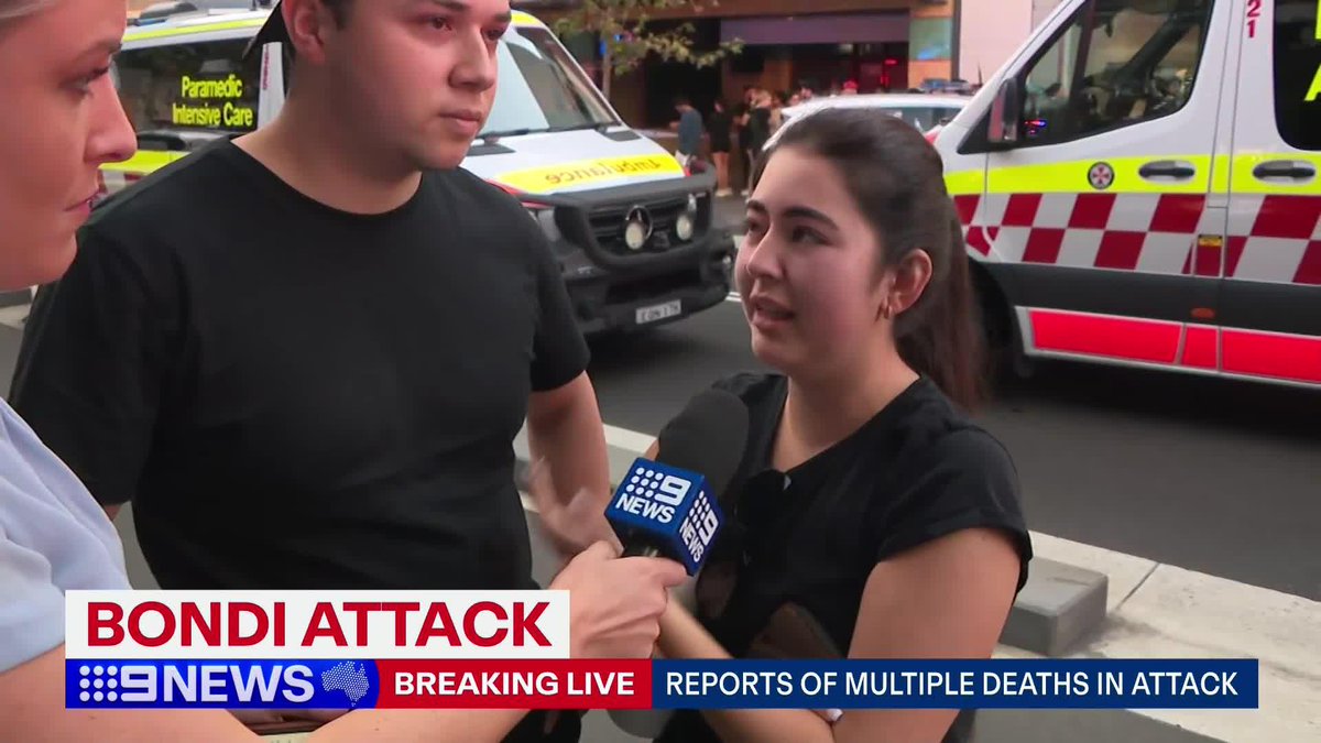 #BREAKING: We hear from some of the people who were in the shopping centre whilst the attacks were happening in the Bondi Westfield. #9News READ MORE: