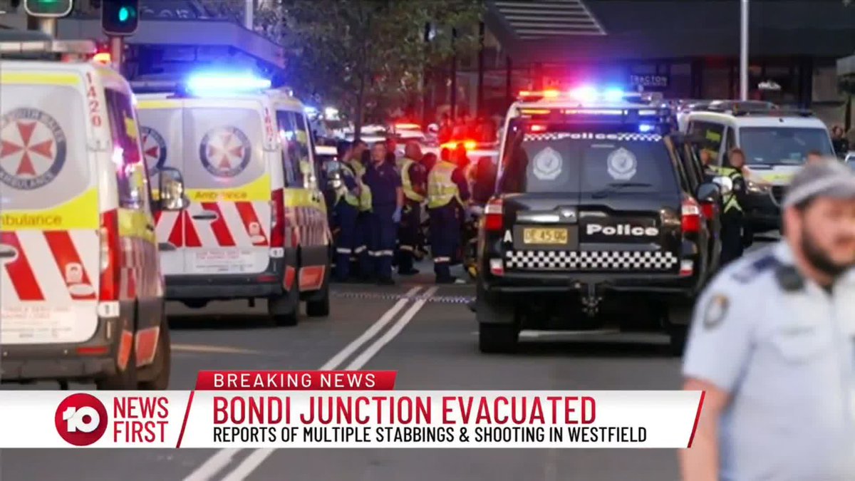 Police have swarmed Sydney's Bondi Junction Westfield shopping centre following reports that shoppers have been stabbed and of shots fired. Details are still uncertain, but there are some reports that people have been killed and wounded.