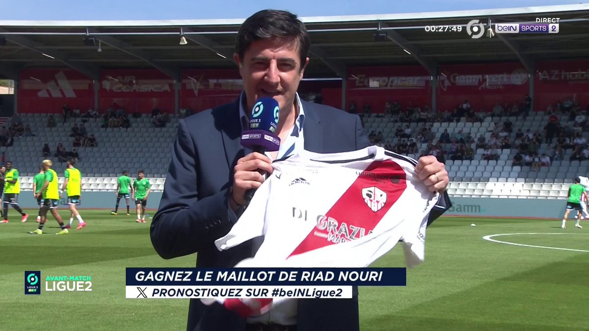 [🎁CONCOURS] 🔮 Donnez votre pronostic pour #ACAASSE via #beINLIGUE2 👕 Le maillot dédicacé de Riad Nouri est à gagner ! 👉 Follow beIN SPORTS pour jouer !