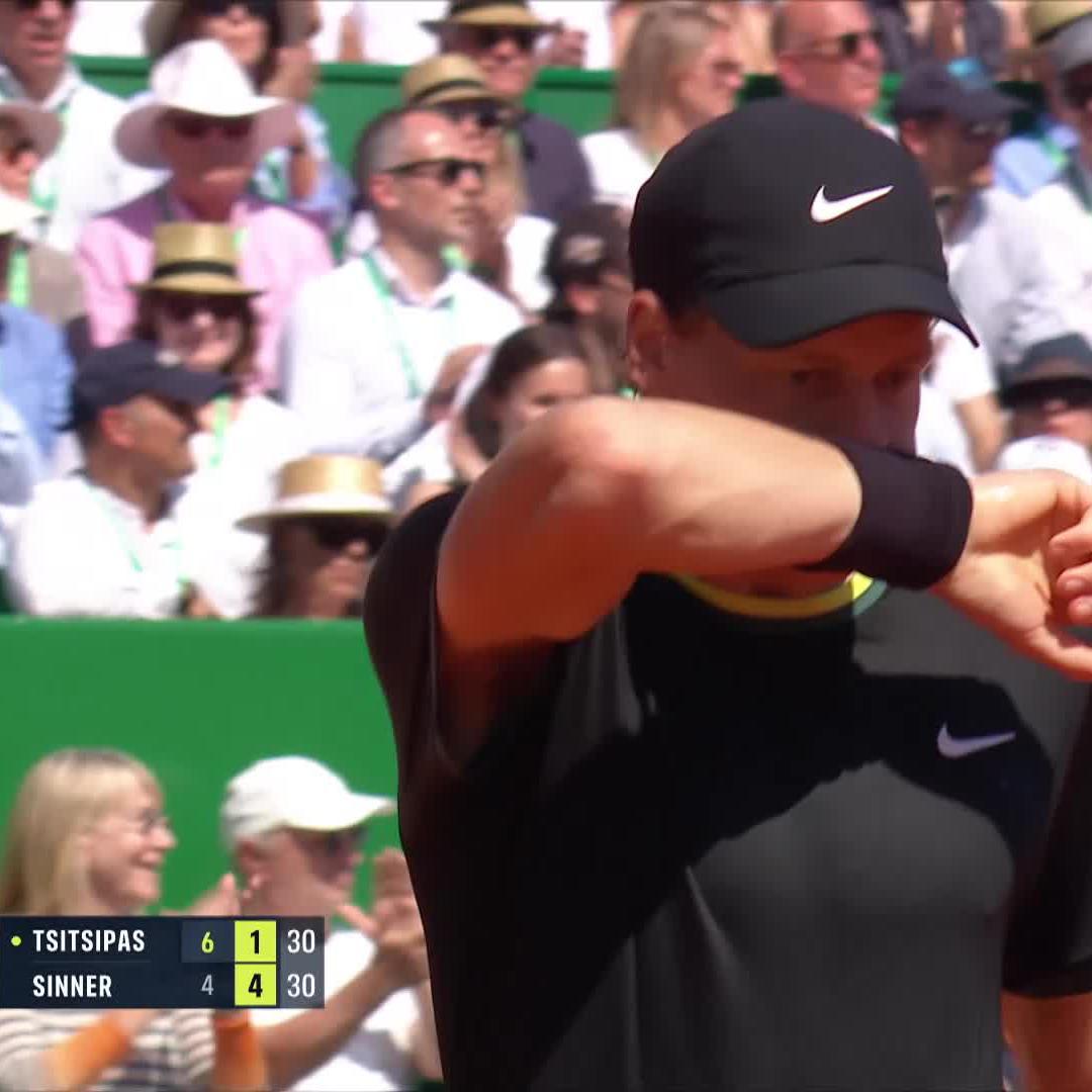 Ridiculous ๐ฅต Jannik Sinner #RolexMonteCarloMasters