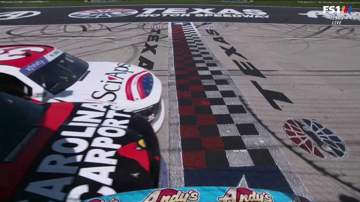 WHAT A FINISH. BY INCHES! Repost to congratulate Sam Mayer on his NASCAR Xfinity Series WIN at Texas! Wow.